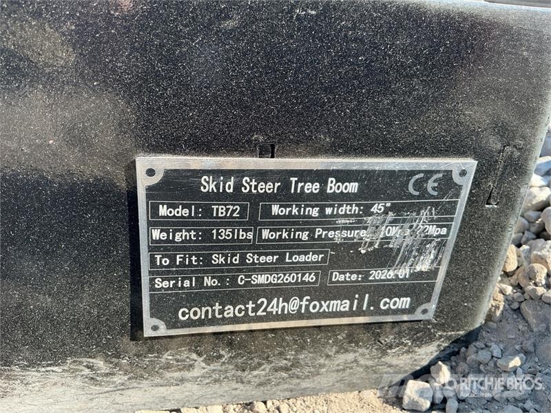 GIYI GY-TB72 Skid Steer Tree Boom (Unused) 기타 부품