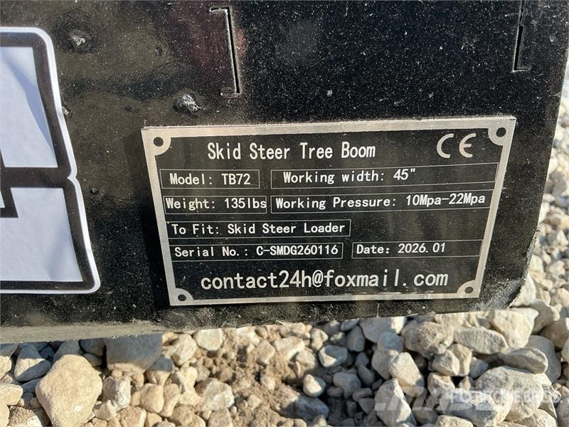 GIYI GY-TB72 Skid Steer Tree Boom (Unused) 기타 부품