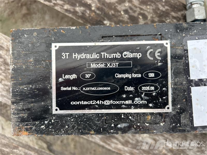 GIYI GY-XJ3T 11 in Hydraulic Excavator Thumb - Fit Žlice