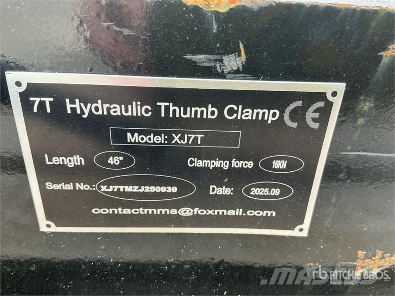 GIYI GY-XJ7T 14 in Hydraulic Excavator Thumb (Unus Skuffer