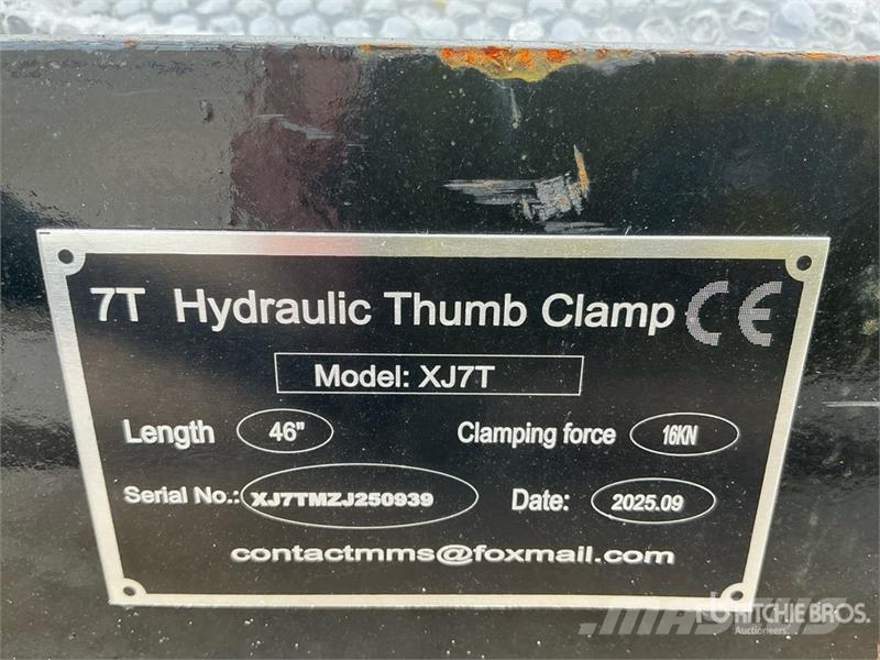 GIYI GY-XJ7T 14 in Hydraulic Excavator Thumb (Unus Skuffer