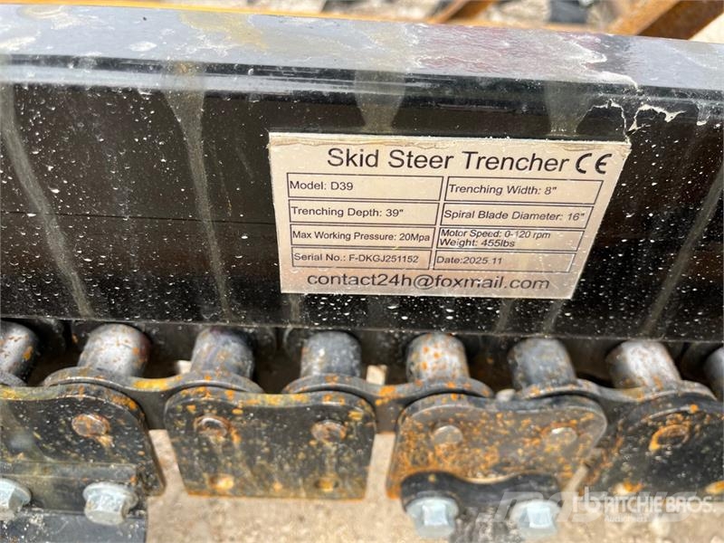  GIYI GY-Y D380 Skid Steer Trencher (Unused) Zanjadoras
