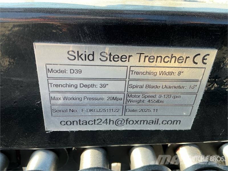 GIYI GY-Y D380 Skid Steer Trencher (Unused) Trenchers