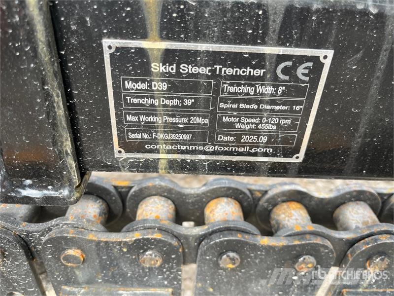  GIYI GY-Y D380 Skid Steer Trencher (Unused) Kjedegravere