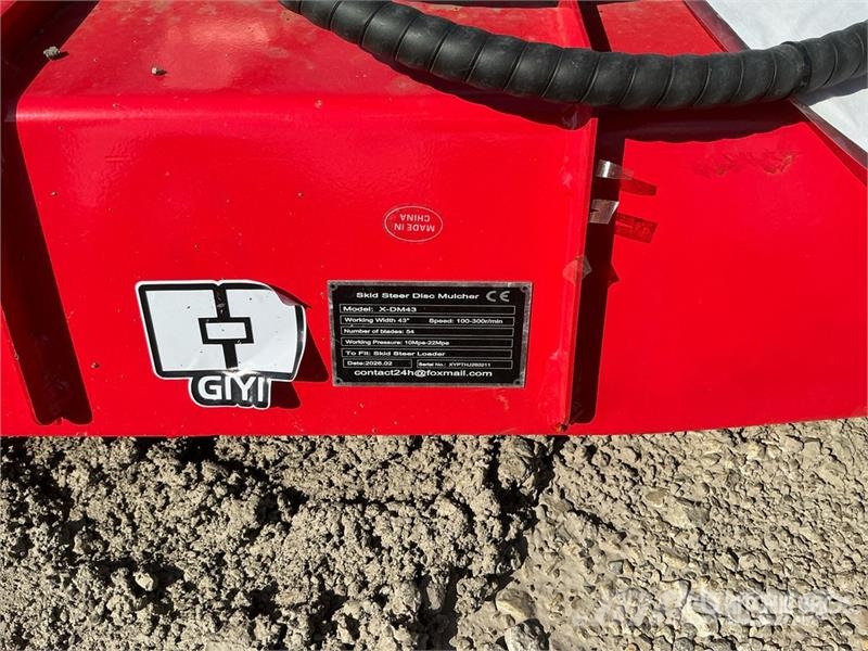  GIYI GYx-DM43 43 in Disc Skid Steer Mulcher (Unuse 林業覆蓋機