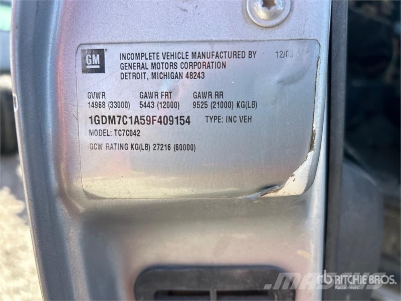 GMC C7500 Kabine i unutrašnjost