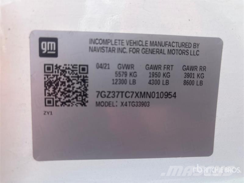 GMC Savana G3500 4x2 Van Truck Skriňová nadstavba