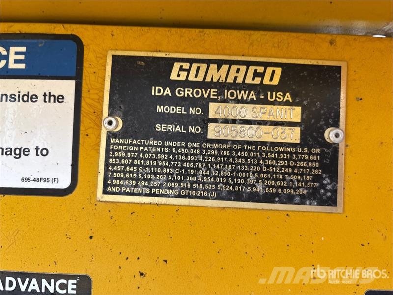 Gomaco 4000 Spanit Work Bridge Строительная техника - Другие