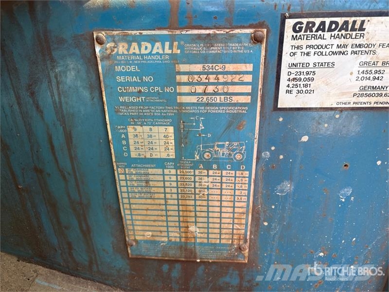 Gradall 534C9 Carretillas telescópicas