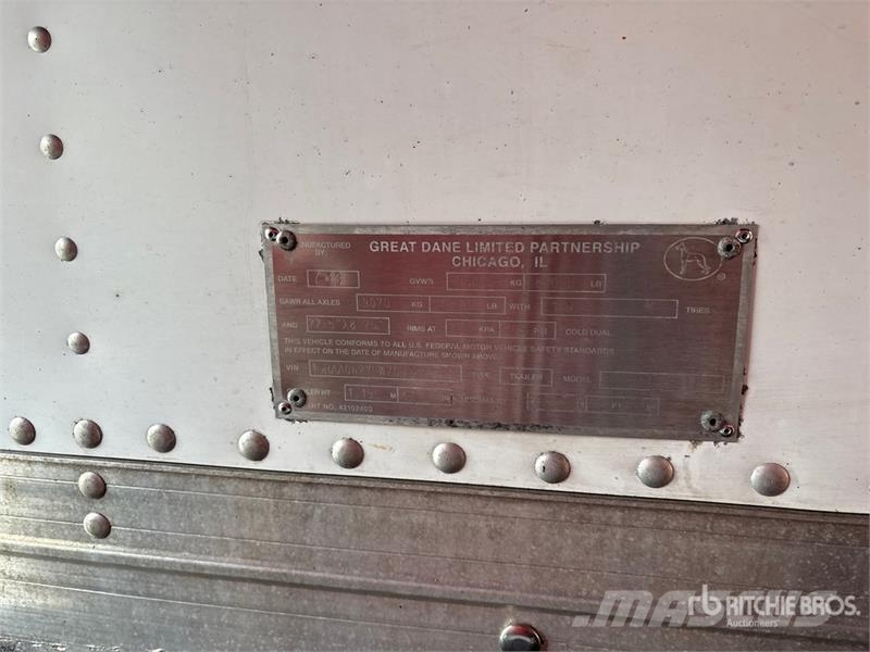 Great Dane 53 ft T/A Refrigerated Trailer نصف مقطورات بدرجة حرارة قابلة للضبط