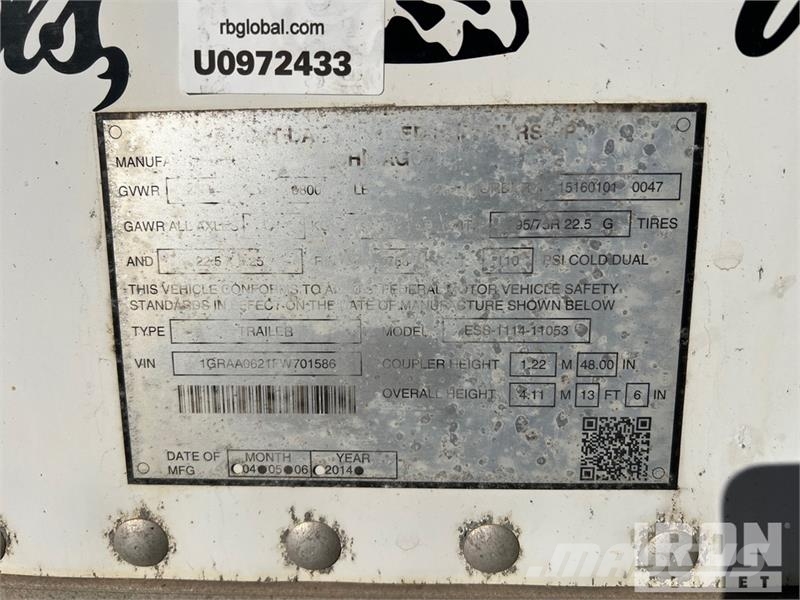 Great Dane 53 ft x 102 in T/A Refrigerated Trailer Piekabes ar temperatūras kontroli