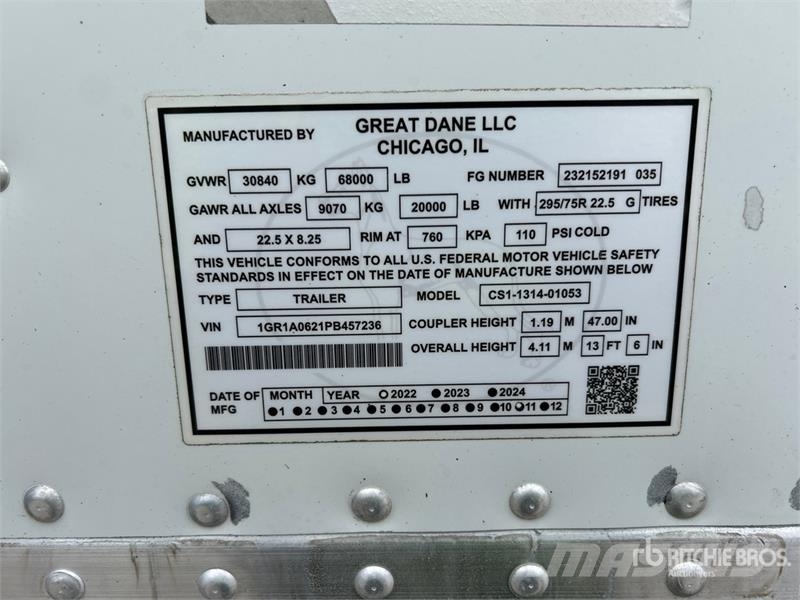 Great Dane CS1131401053 Прицепы-фургоны