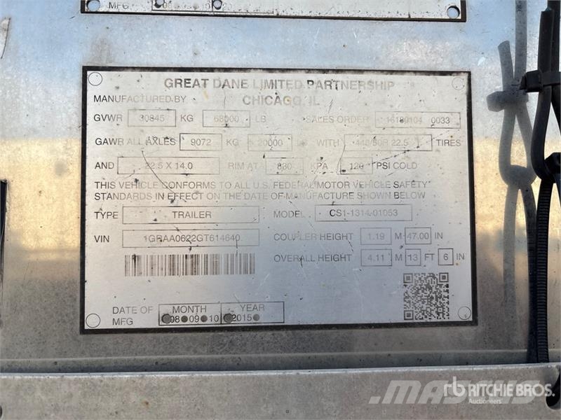 Great Dane CS1131401053 مقطورات ذات هيكل صندوقي