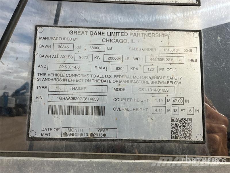 Great Dane CS1131401053 Van Body Trailers