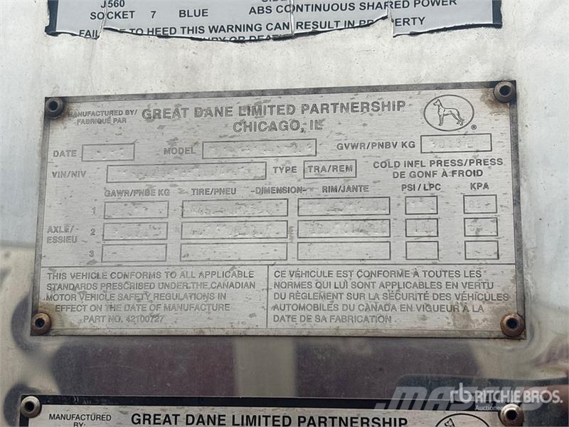Great Dane CS1131401053 Van Body Trailers