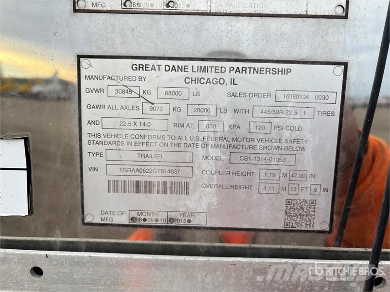Great Dane CS1131401053 مقطورات ذات هيكل صندوقي