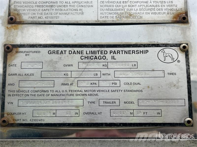 Great Dane CS1131401053 箱體拖車