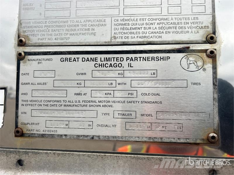 Great Dane CS1131401053 箱體拖車