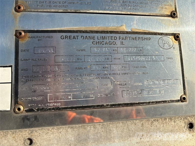 Great Dane CS1131401053 Kapali kasa treylerler