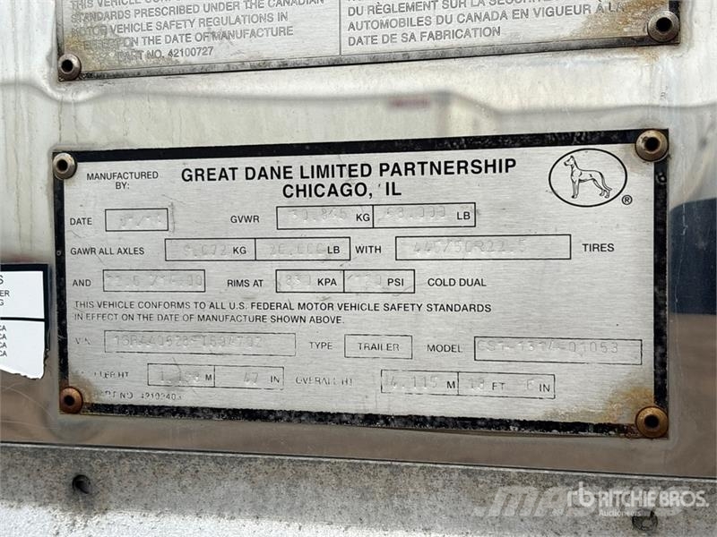 Great Dane CS1131401053 Van Body Trailers