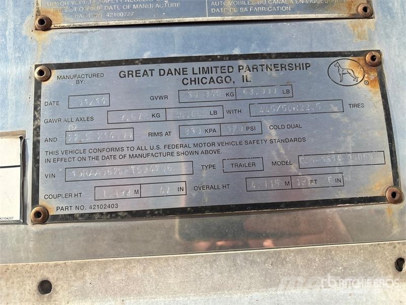 Great Dane CS1131401053 箱體拖車