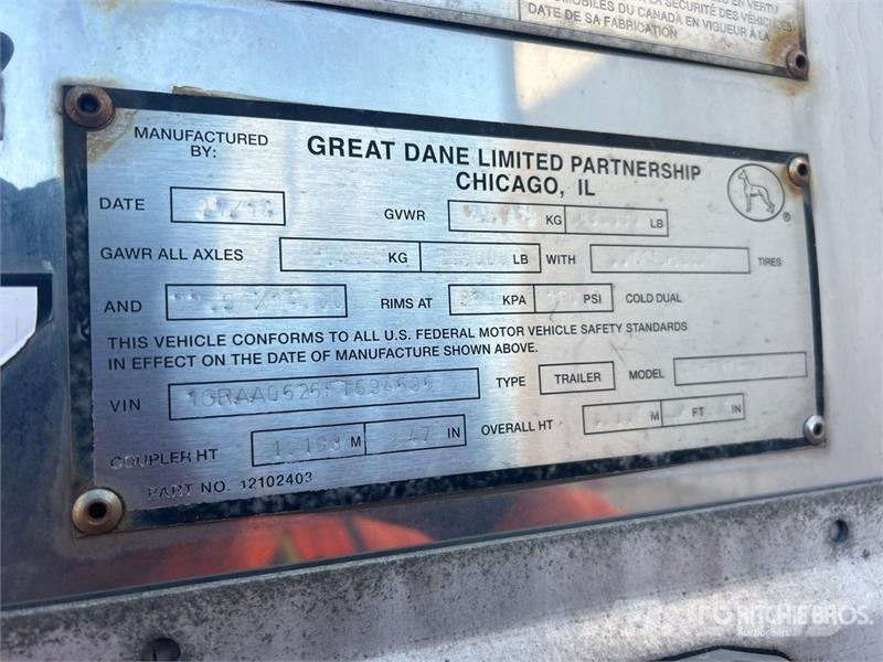 Great Dane CS1131401053 箱體拖車