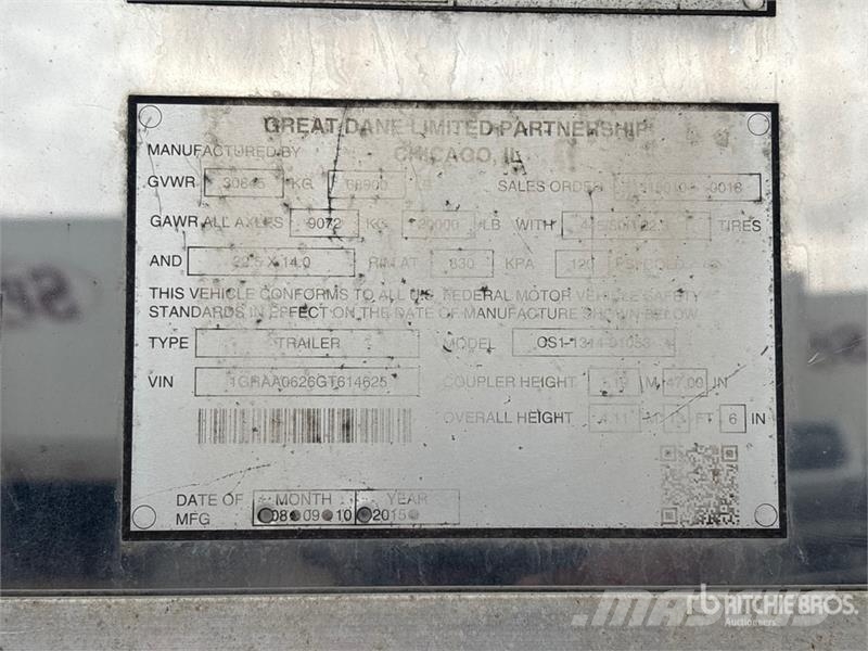 Great Dane CS1131401053 Van Body Trailers