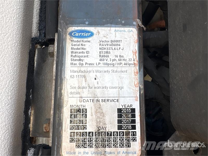 Great Dane ECM111312053 53 ft x 96 in T/A Refrigerated Traile Poluprikolice hladnjače