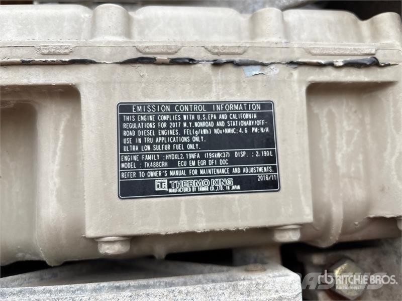 Great Dane ETL-1114-31053 53 ft x 102 in T/A Refrigerated Tra Piekabes ar temperatūras kontroli