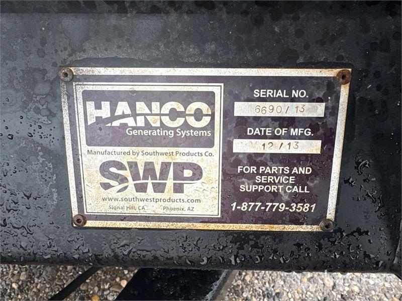  Hanco 28.8 kW Mobile Generator Set مولدات ديزل
