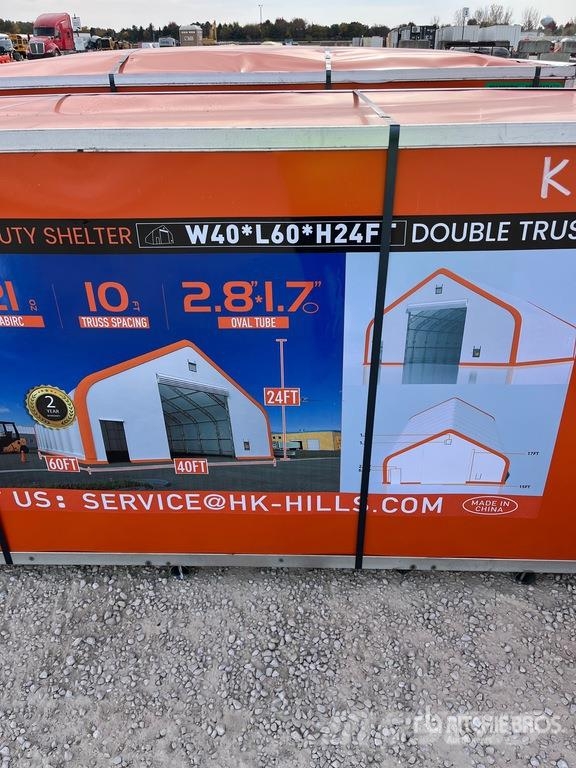  HIlls Industrial 604024 40 ft x 60 ft x 24 ft Stor Steel frame buildings