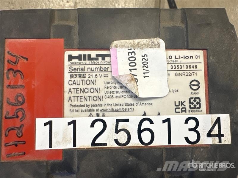 Hilti 22V 5.2AH Battery Outros componentes