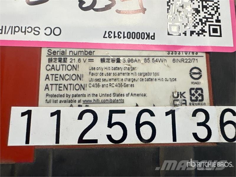 Hilti 22V 5.2AH Battery Outros componentes