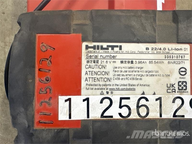Hilti 22V 5.2AH Battery Outros componentes