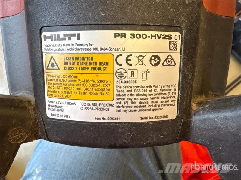 Hilti PR 300-HV2S Laser Level Instrument, mät- och automatiseringsutrustning