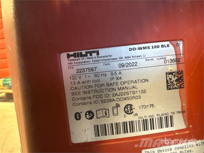 Hilti WMS100 Water Management System Outros componentes