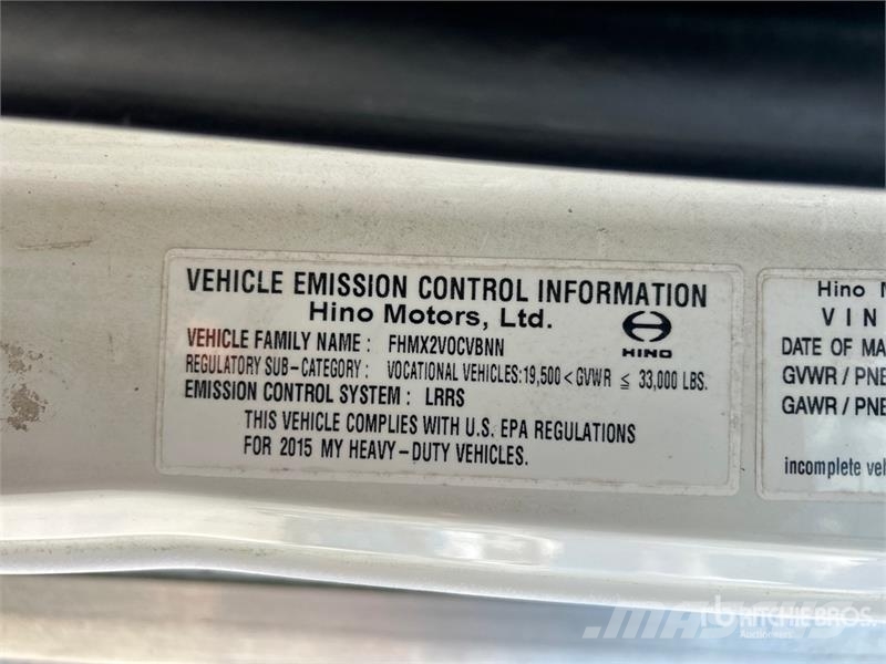 Hino 268 شاحنات ذات هيكل صندوقي