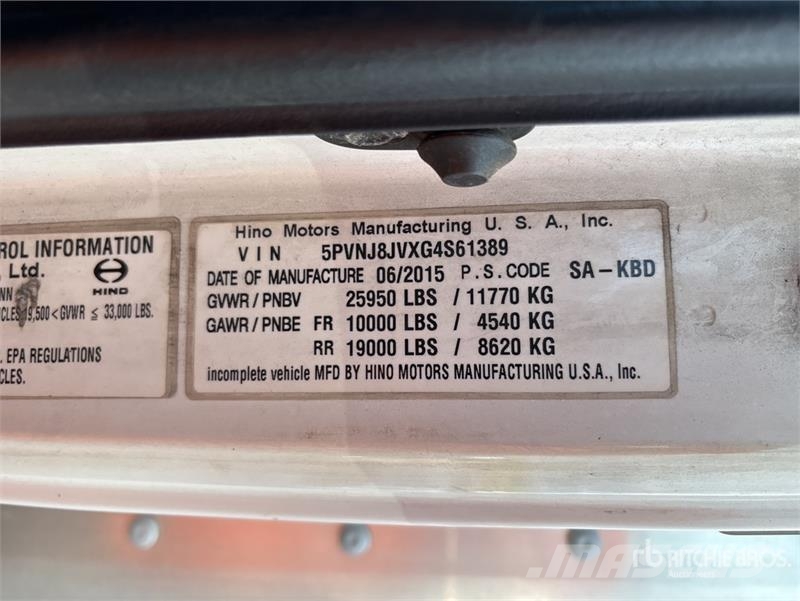Hino 268 Kofferaufbau
