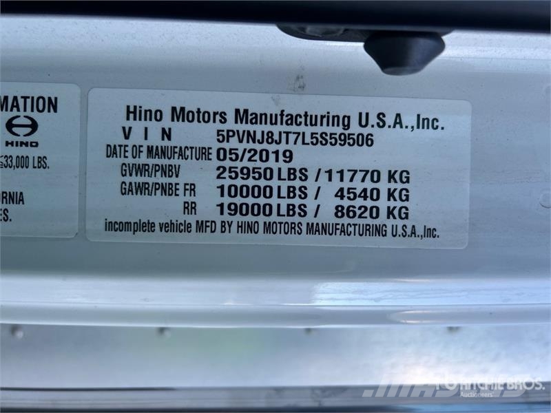 Hino 268 Sanduk kamioni