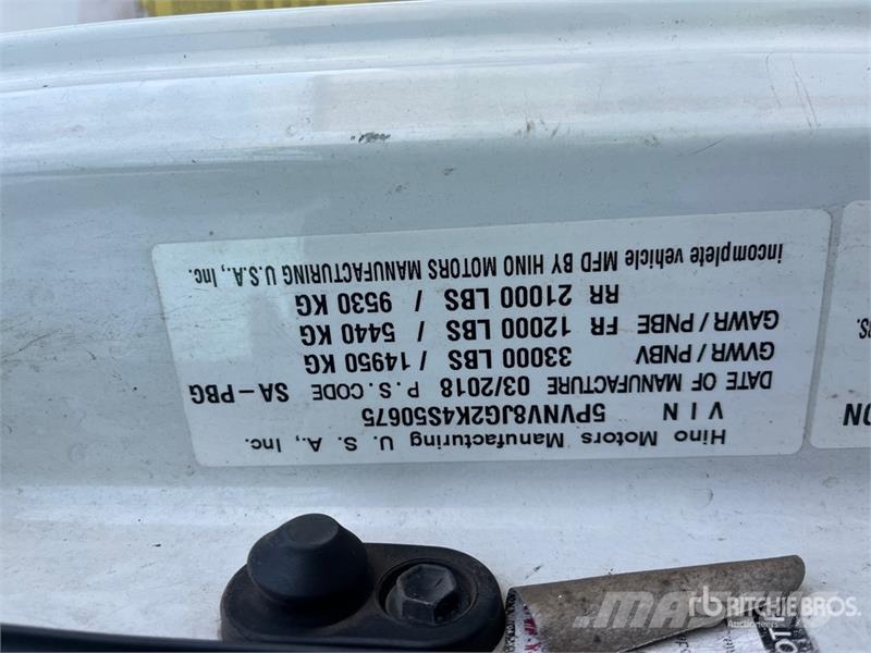 Hino 338 Ūdens mašīnas