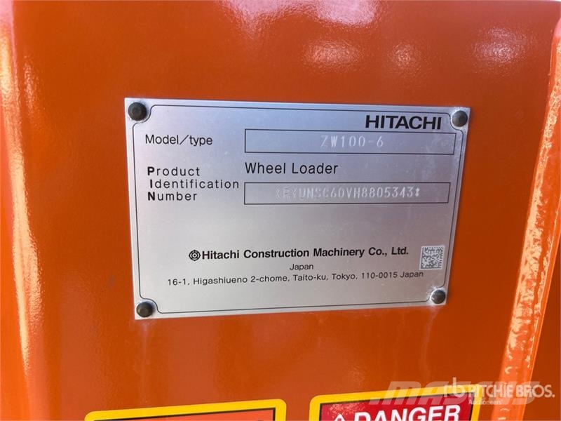 Hitachi ZW100-6 Wheel Loader Rataslaadurid
