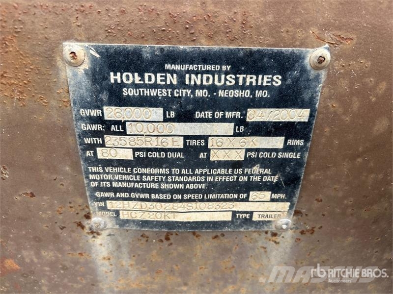 Holden 30 ft T/A Equipment Trailer Car carrier
