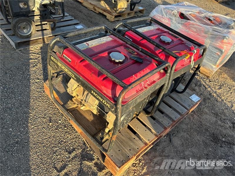 Honda of (2) Honda EG5000CL Mobile Generator Set Generatori diesel