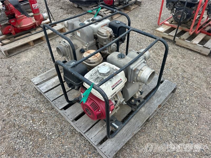 Honda of (2) Honda WT40X Skid-Mounted Water Pump Гідронасоси