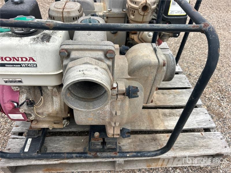 Honda of (2) Honda WT40X Skid-Mounted Water Pump Гідронасоси