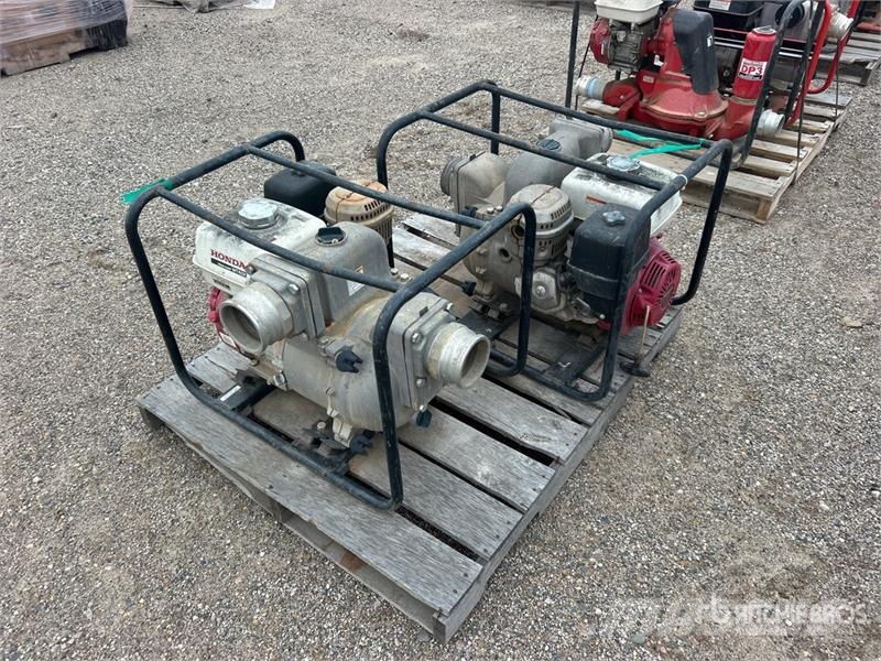 Honda of (2) Honda WT40X Skid-Mounted Water Pump Гідронасоси