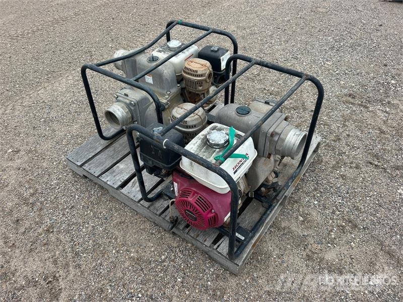 Honda of (2) Honda WT40X Skid-Mounted Water Pump Гідронасоси