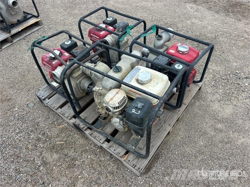 Honda of (4) Honda Skid-Mounted Water Pump Bombas de agua