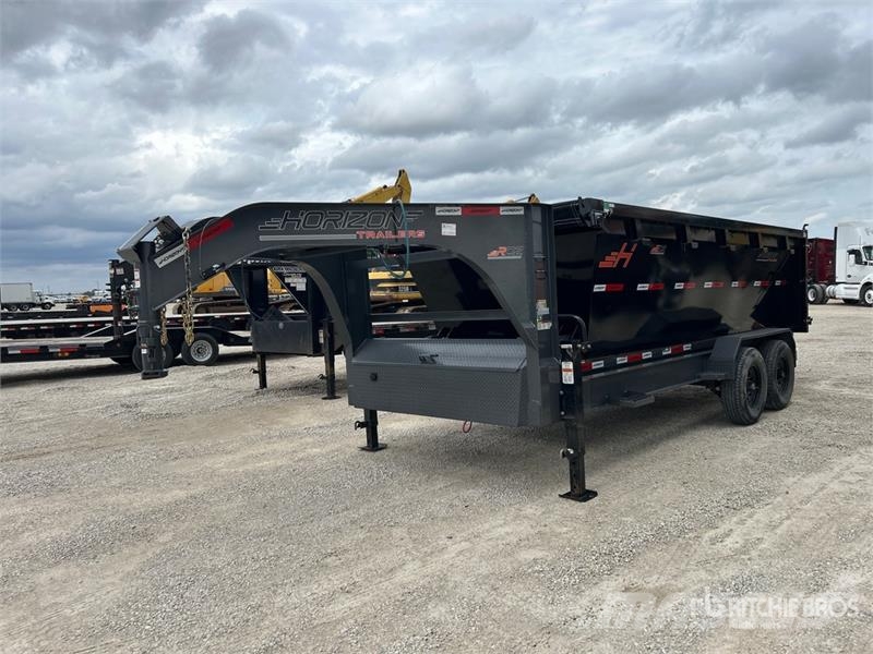 Horizon 16 ft 4 in T/A Gooseneck Dump Utility Trailer Tipphengere