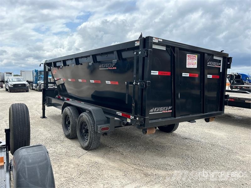 Horizon 16 ft 4 in T/A Gooseneck Dump Utility Trailer Tipphengere